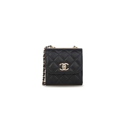 CHANEL TREND MINI CROSSBODY BAG IN LAMB WITH GOLD CC CHAIN A81633 (11*11*5.5cm)